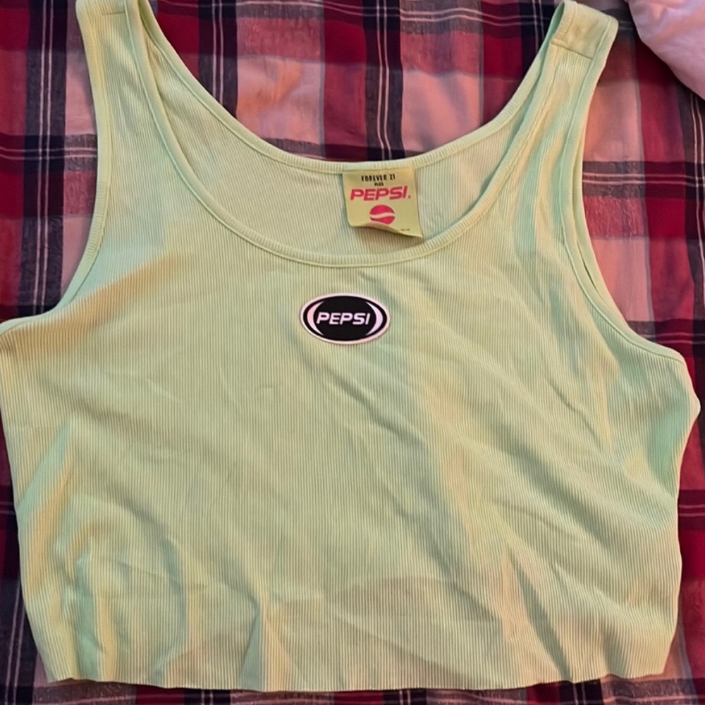 Pepsi green crop top